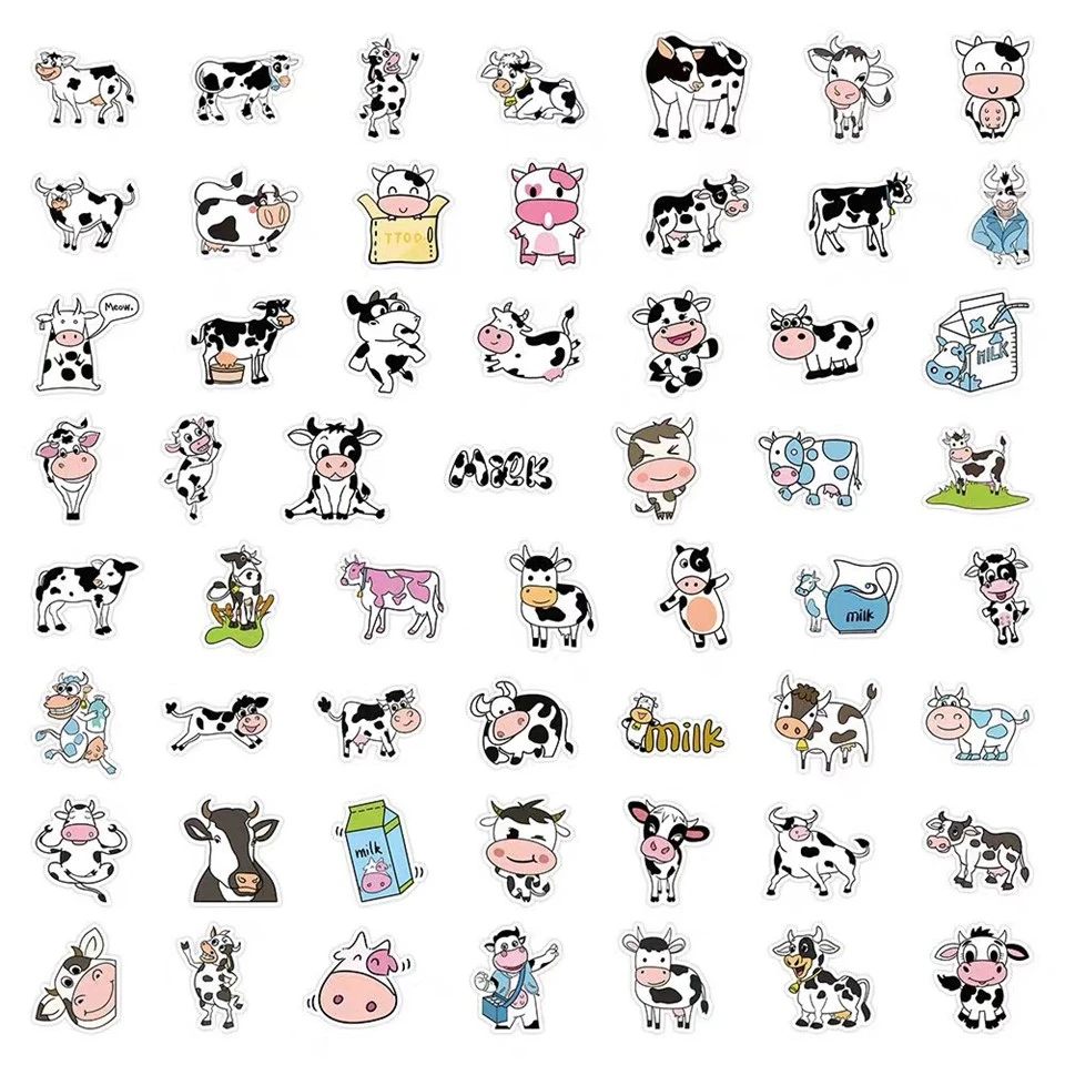 Cartoon Cow Sticker